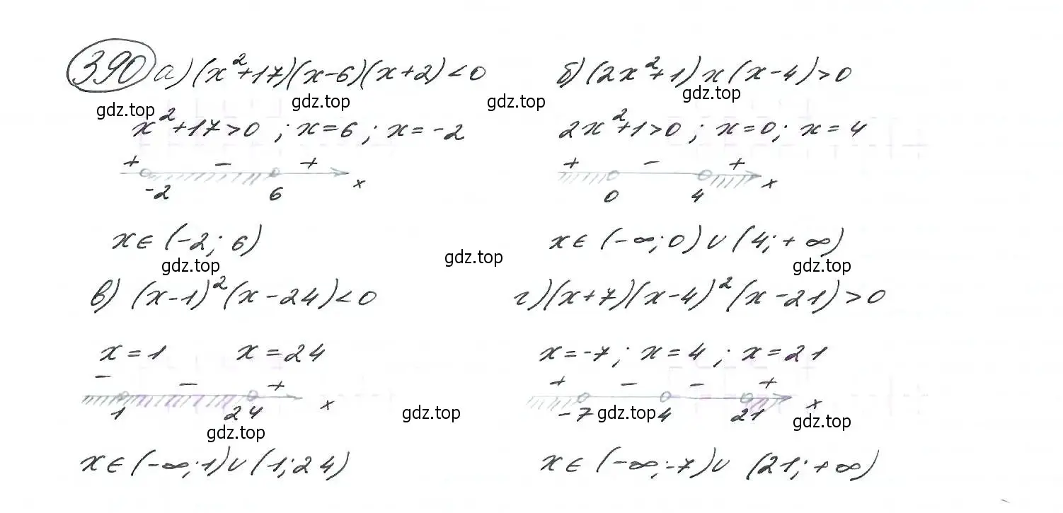 Решение 7. номер 390 (страница 107) гдз по алгебре 9 класс Макарычев, Миндюк, учебник
