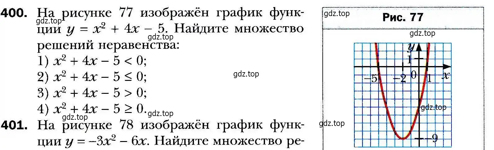 Условие номер 400 (страница 116) гдз по алгебре 9 класс Мерзляк, Полонский, учебник