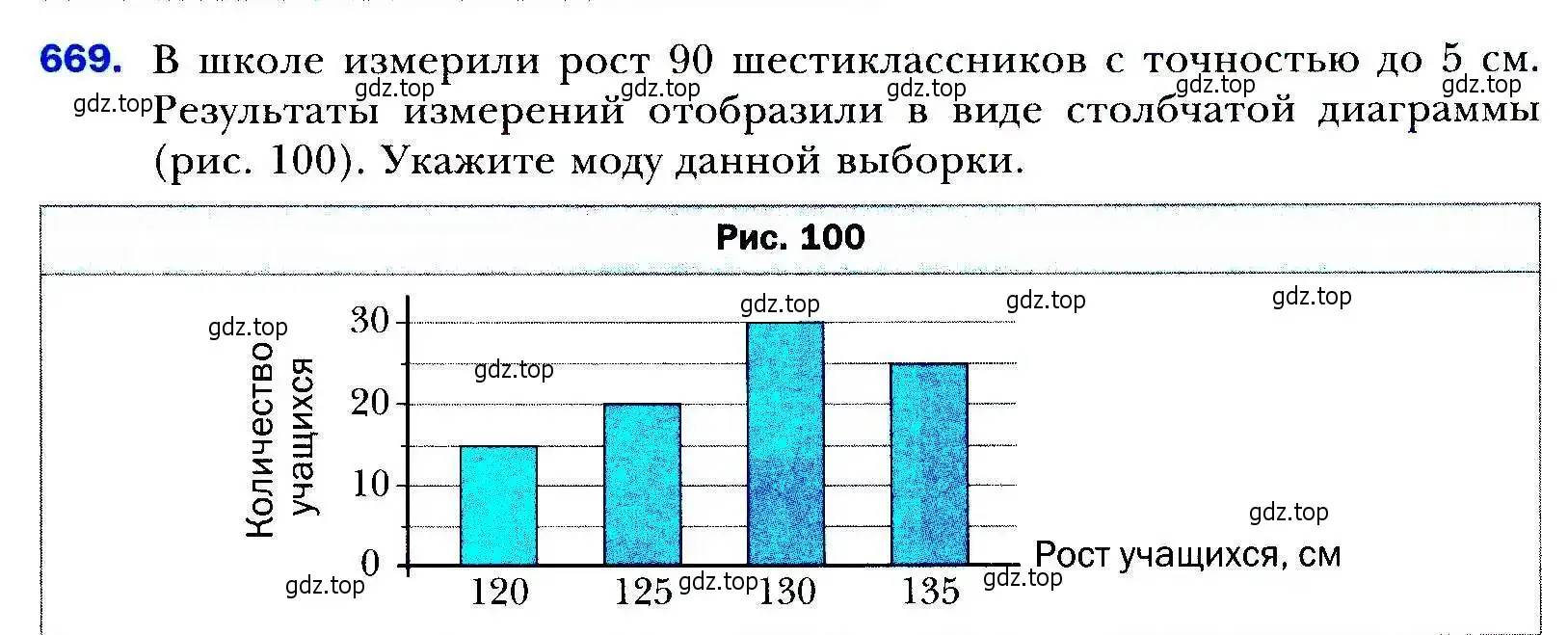 Условие номер 669 (страница 193) гдз по алгебре 9 класс Мерзляк, Полонский, учебник