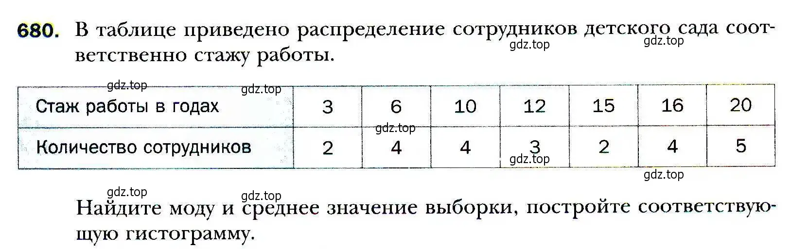 Условие номер 680 (страница 197) гдз по алгебре 9 класс Мерзляк, Полонский, учебник