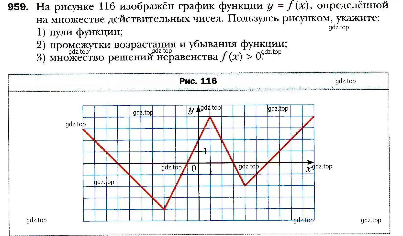 Условие номер 959 (страница 272) гдз по алгебре 9 класс Мерзляк, Полонский, учебник