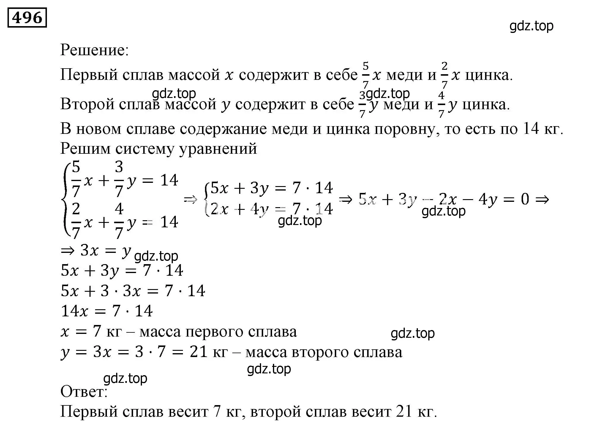 Решение 3. номер 496 (страница 144) гдз по алгебре 9 класс Мерзляк, Полонский, учебник