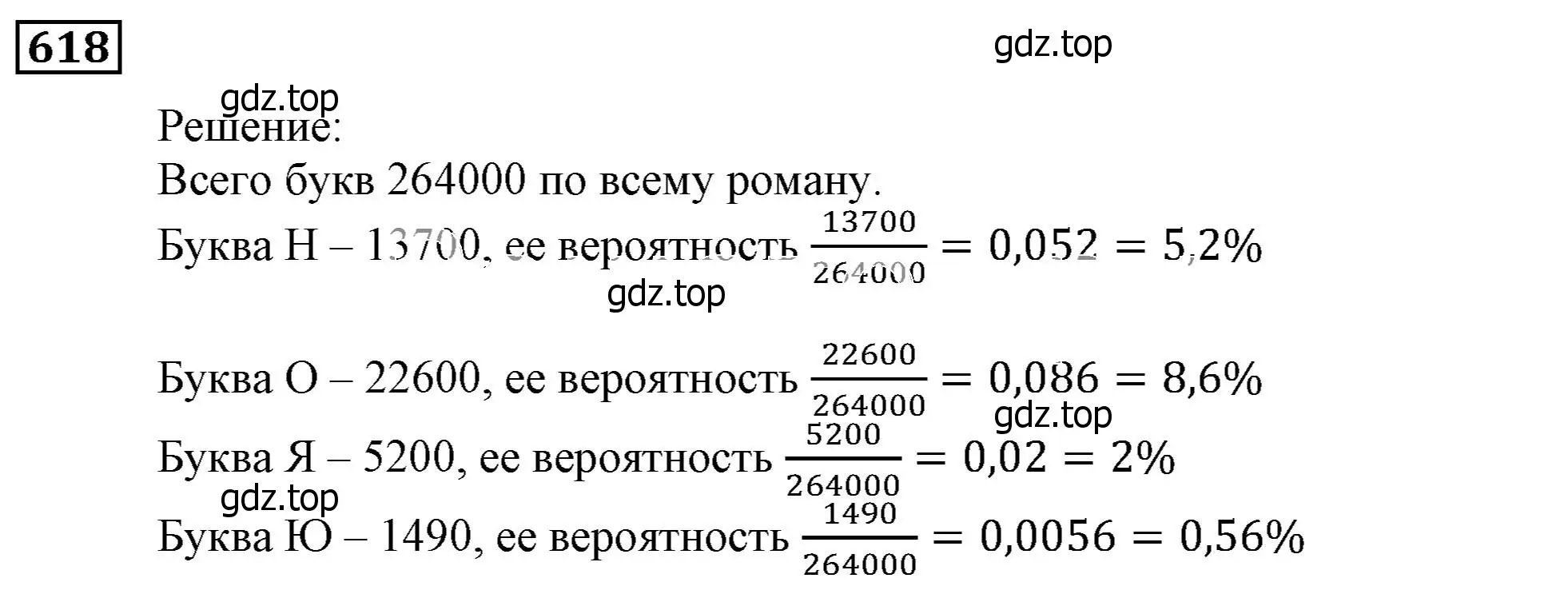 Решение 3. номер 618 (страница 169) гдз по алгебре 9 класс Мерзляк, Полонский, учебник