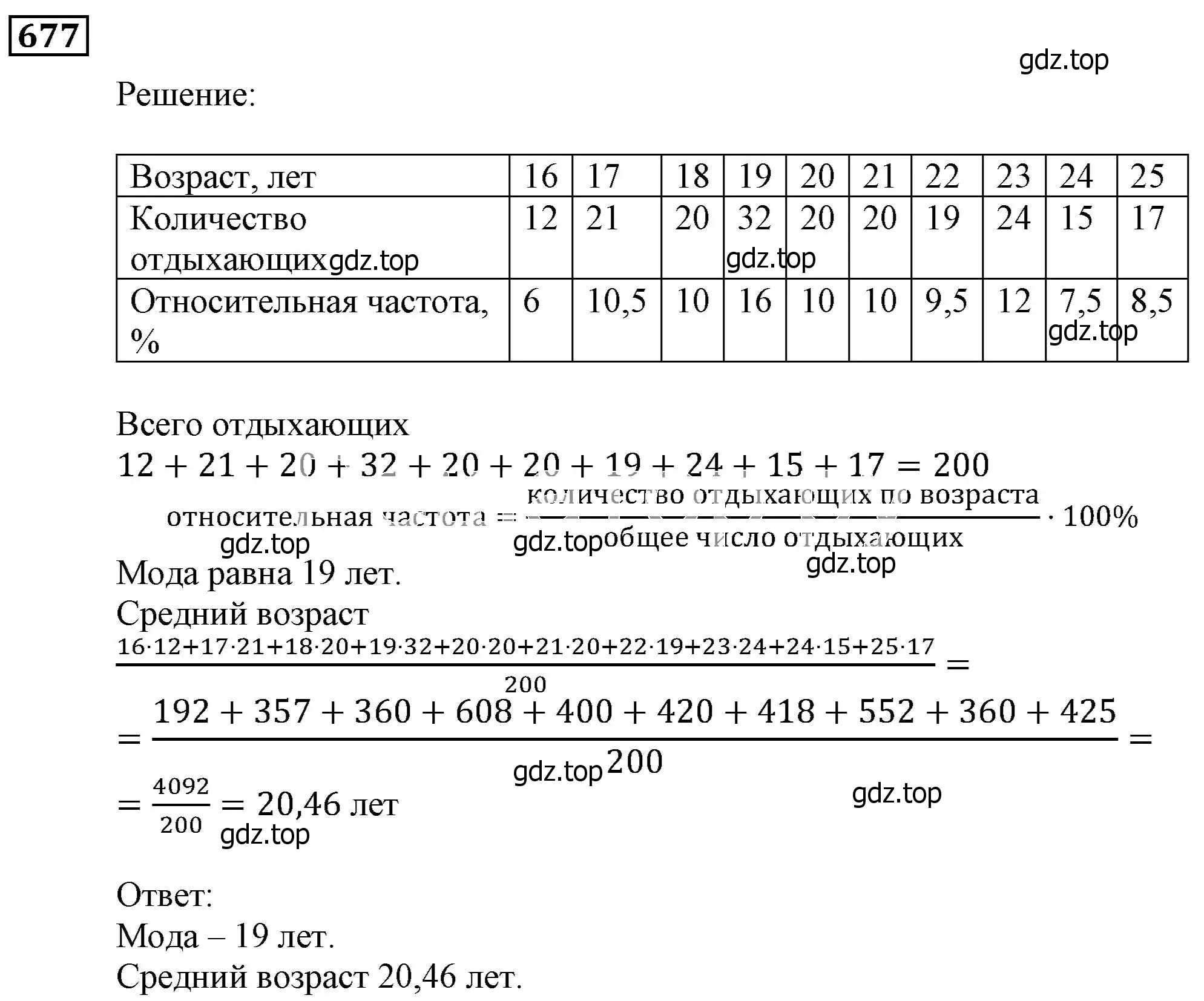 Решение 3. номер 677 (страница 196) гдз по алгебре 9 класс Мерзляк, Полонский, учебник