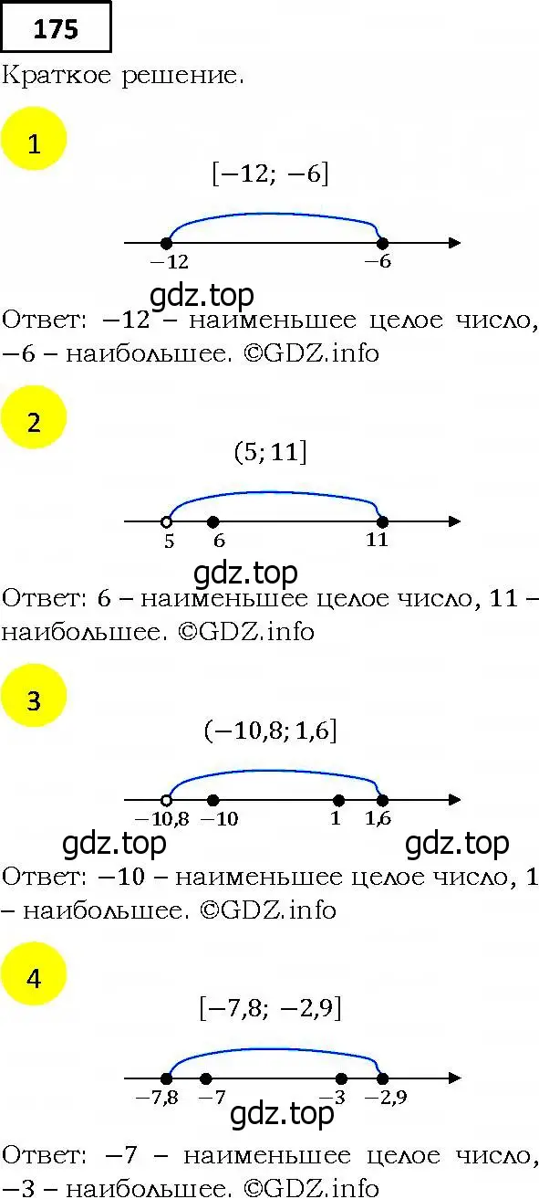 Решение 4. номер 175 (страница 44) гдз по алгебре 9 класс Мерзляк, Полонский, учебник