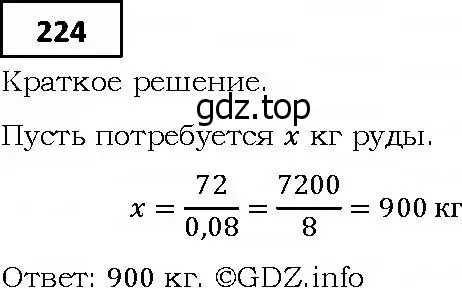 Решение 4. номер 224 (страница 50) гдз по алгебре 9 класс Мерзляк, Полонский, учебник