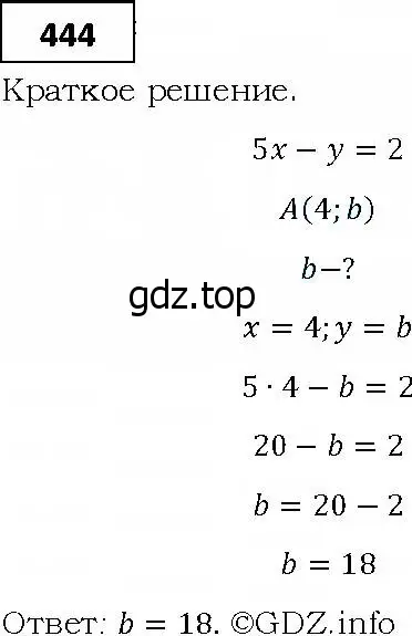 Решение 4. номер 444 (страница 121) гдз по алгебре 9 класс Мерзляк, Полонский, учебник