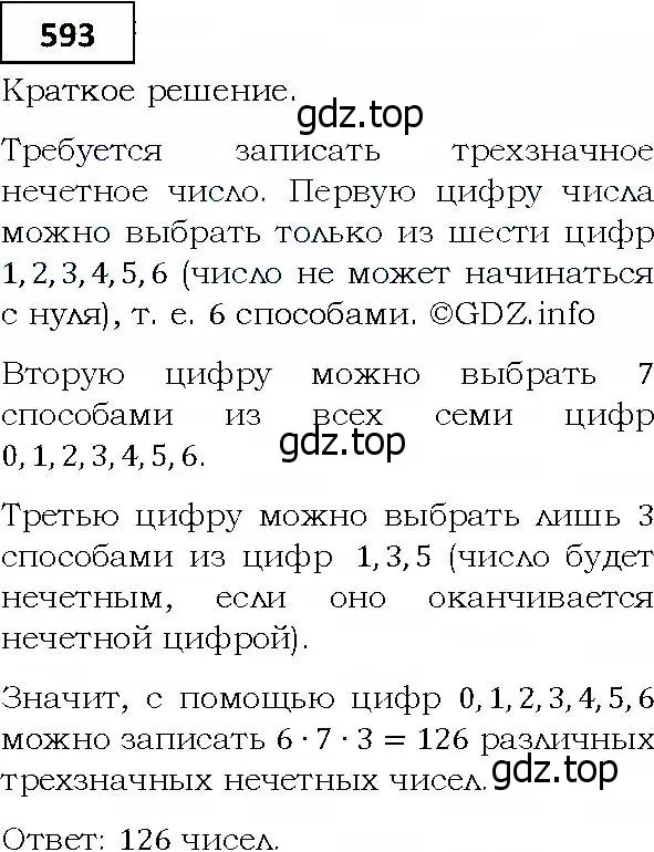 Решение 4. номер 593 (страница 161) гдз по алгебре 9 класс Мерзляк, Полонский, учебник