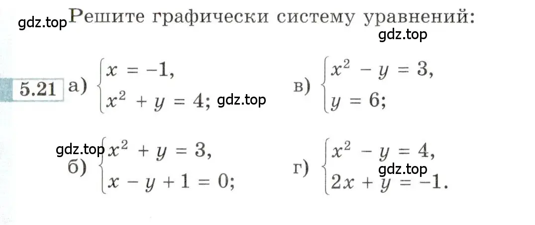 Условие номер 5.21 (страница 31) гдз по алгебре 9 класс Мордкович, Семенов, задачник 2 часть