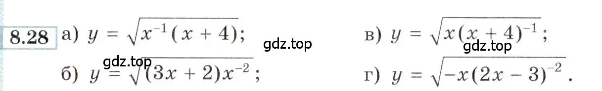 Условие номер 8.28 (страница 55) гдз по алгебре 9 класс Мордкович, Семенов, задачник 2 часть