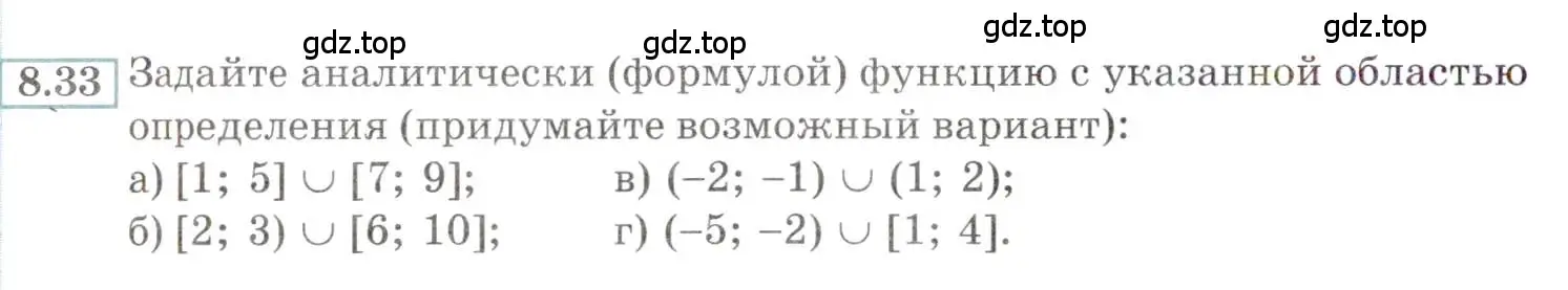 Условие номер 8.33 (страница 56) гдз по алгебре 9 класс Мордкович, Семенов, задачник 2 часть