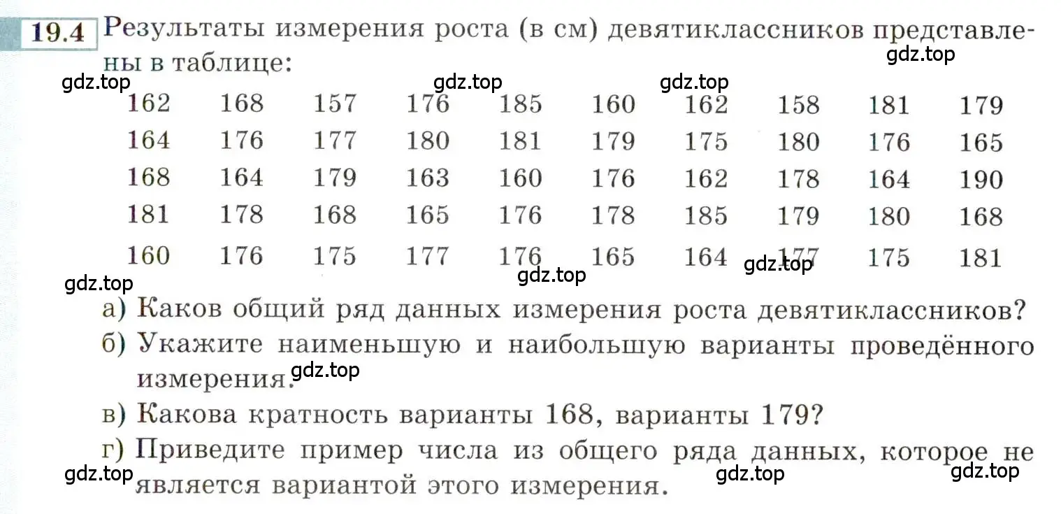 Условие номер 19.4 (страница 127) гдз по алгебре 9 класс Мордкович, Семенов, задачник 2 часть