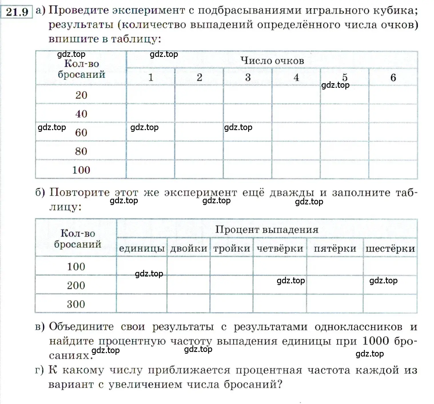 Условие номер 21.9 (страница 139) гдз по алгебре 9 класс Мордкович, Семенов, задачник 2 часть