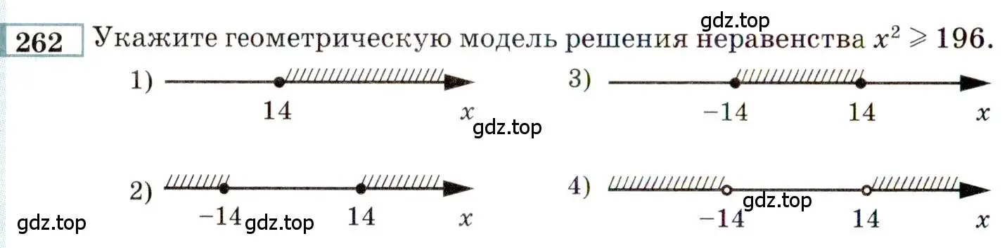 Условие номер 262 (страница 190) гдз по алгебре 9 класс Мордкович, Семенов, задачник 2 часть