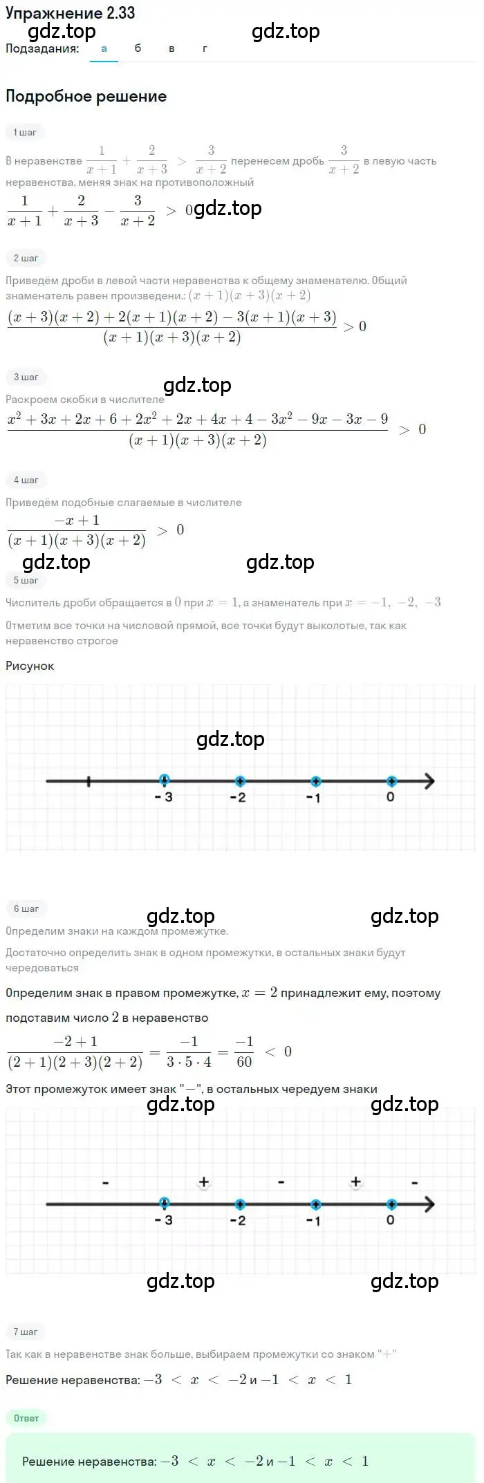 Решение номер 2.33 (страница 11) гдз по алгебре 9 класс Мордкович, Семенов, задачник 2 часть