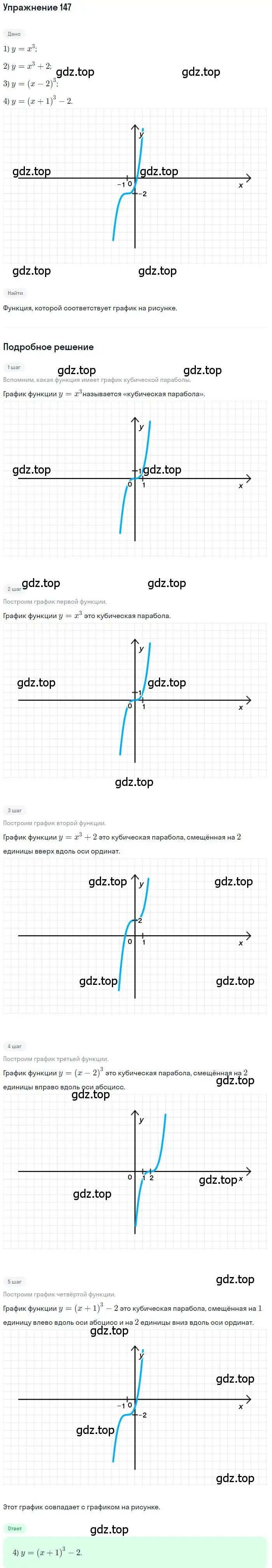 Решение номер 147 (страница 170) гдз по алгебре 9 класс Мордкович, Семенов, задачник 2 часть