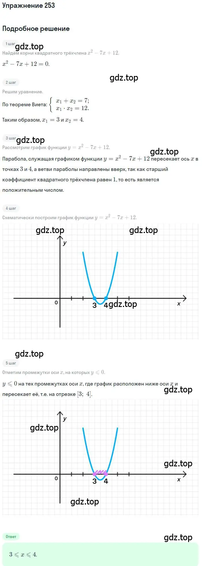 Решение номер 253 (страница 188) гдз по алгебре 9 класс Мордкович, Семенов, задачник 2 часть