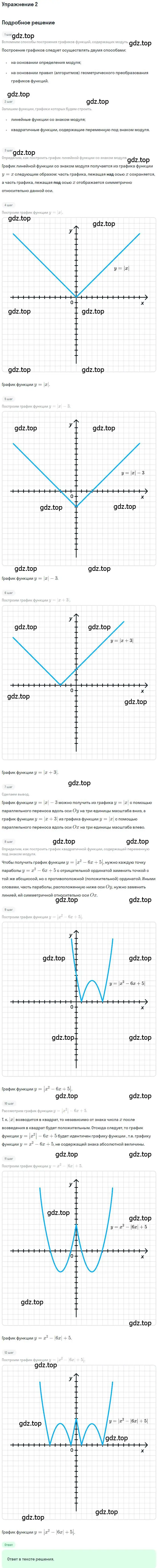 Решение номер 2 (страница 141) гдз по алгебре 9 класс Мордкович, Семенов, задачник 1 часть