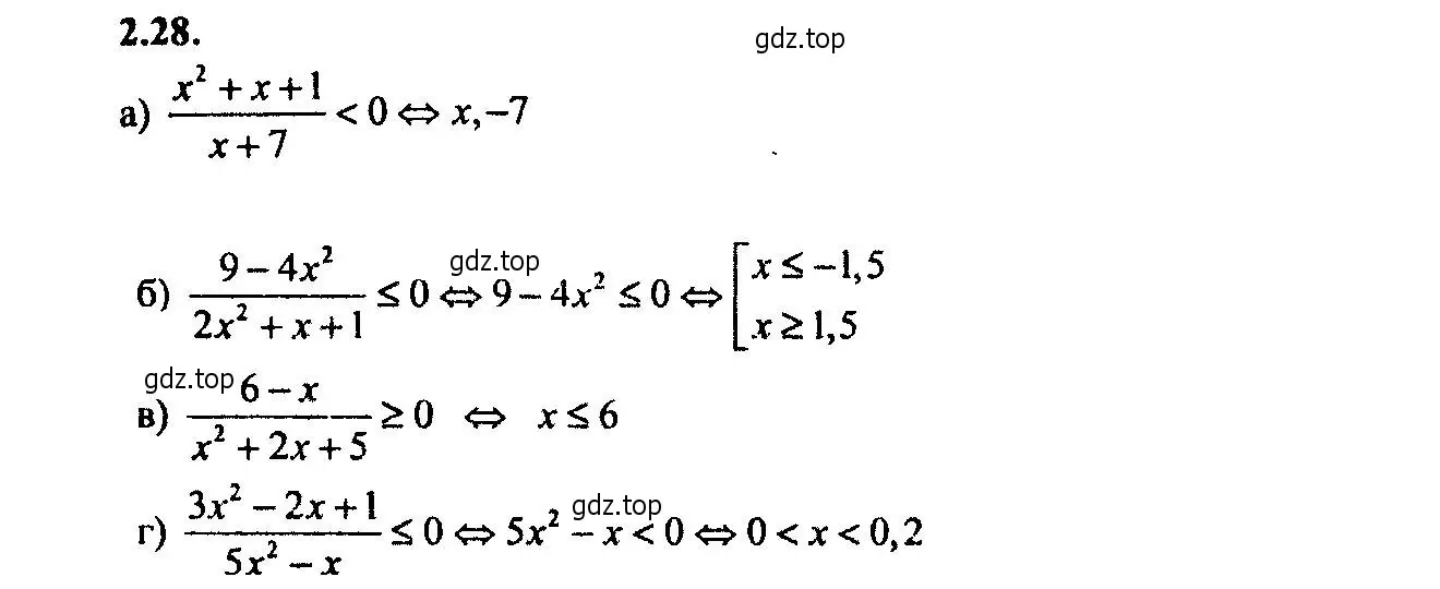 Решение 2. номер 2.28 (страница 11) гдз по алгебре 9 класс Мордкович, Семенов, задачник 2 часть