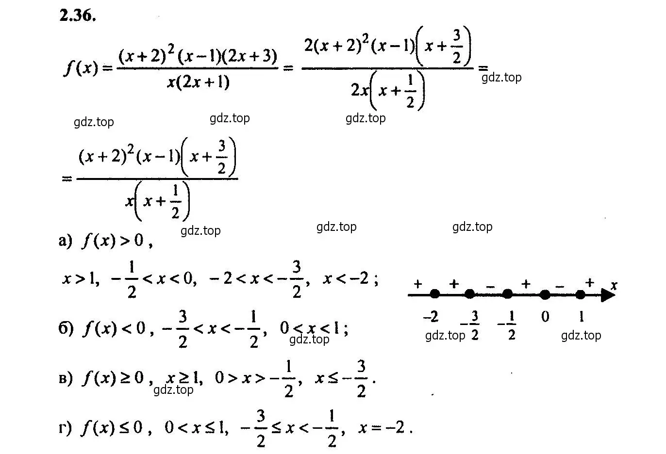 Решение 2. номер 2.36 (страница 12) гдз по алгебре 9 класс Мордкович, Семенов, задачник 2 часть