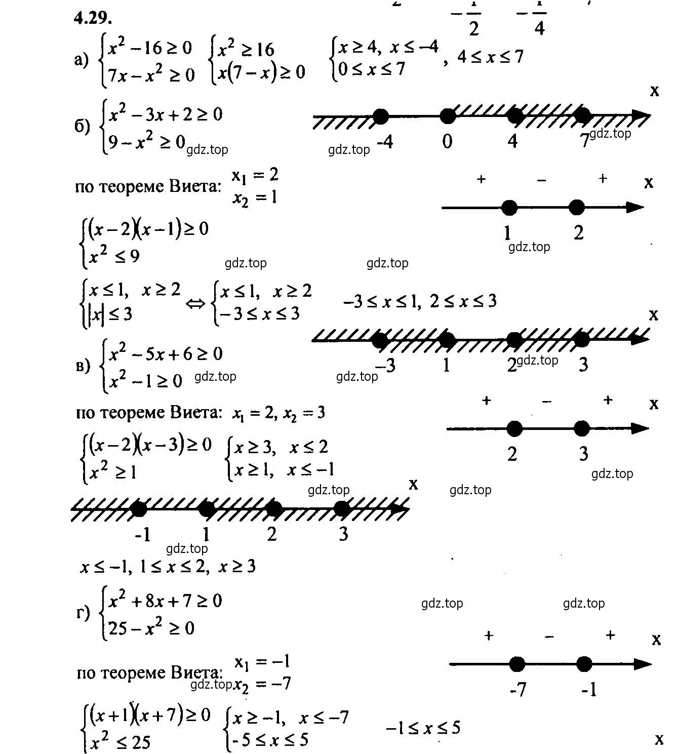 Решение 2. номер 4.29 (страница 21) гдз по алгебре 9 класс Мордкович, Семенов, задачник 2 часть