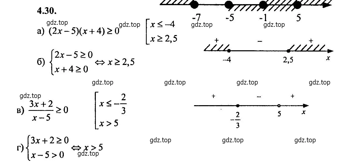 Решение 2. номер 4.30 (страница 22) гдз по алгебре 9 класс Мордкович, Семенов, задачник 2 часть