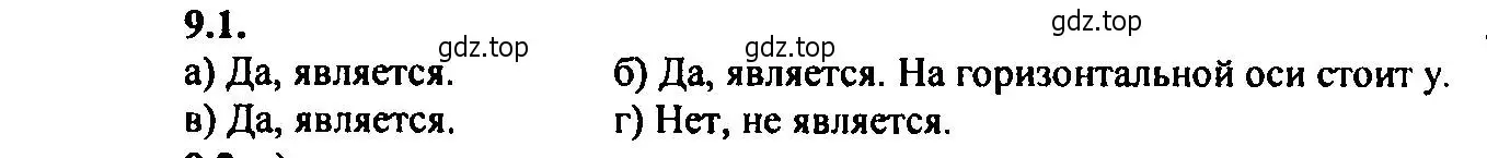 Решение 2. номер 9.1 (страница 57) гдз по алгебре 9 класс Мордкович, Семенов, задачник 2 часть