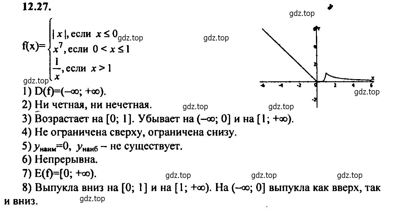 Решение 2. номер 12.27 (страница 79) гдз по алгебре 9 класс Мордкович, Семенов, задачник 2 часть