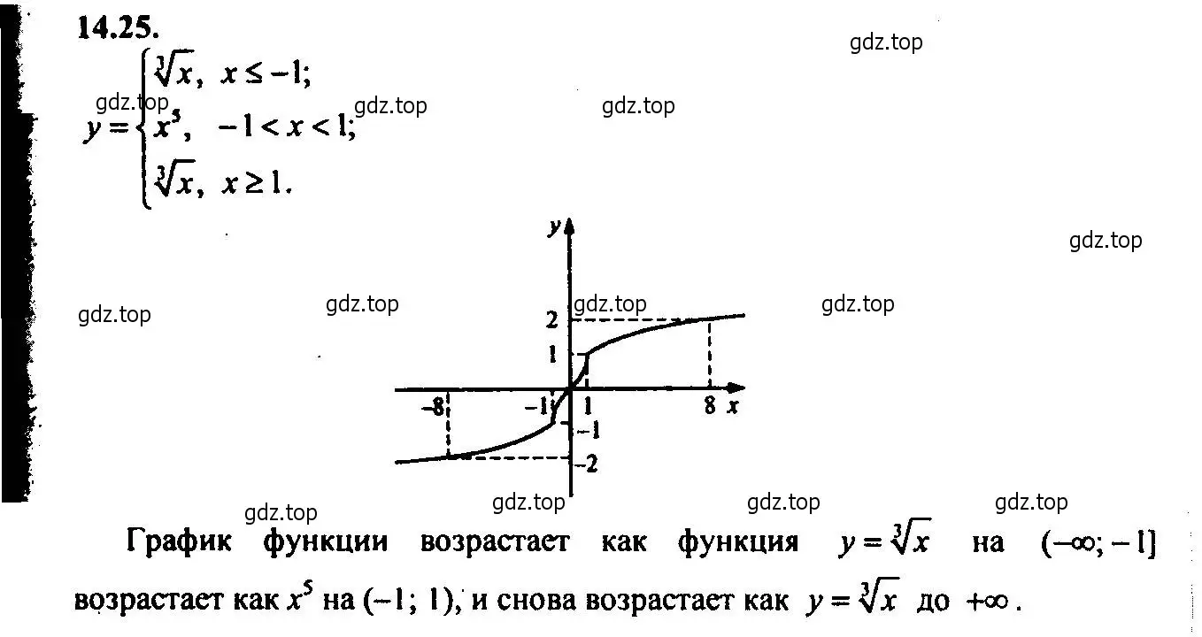 Решение 2. номер 14.25 (страница 87) гдз по алгебре 9 класс Мордкович, Семенов, задачник 2 часть