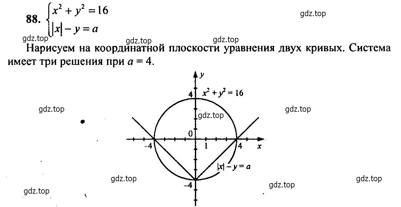 Решение 2. номер 88 (страница 182) гдз по алгебре 9 класс Мордкович, Семенов, задачник 2 часть