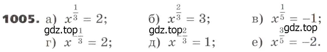 Условие номер 1005 (страница 274) гдз по алгебре 9 класс Никольский, Потапов, учебник