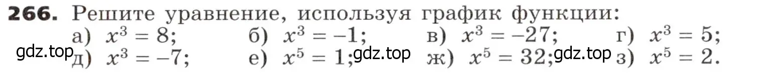 Условие номер 266 (страница 86) гдз по алгебре 9 класс Никольский, Потапов, учебник