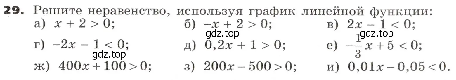 Условие номер 29 (страница 12) гдз по алгебре 9 класс Никольский, Потапов, учебник