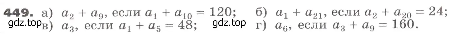 Условие номер 449 (страница 129) гдз по алгебре 9 класс Никольский, Потапов, учебник