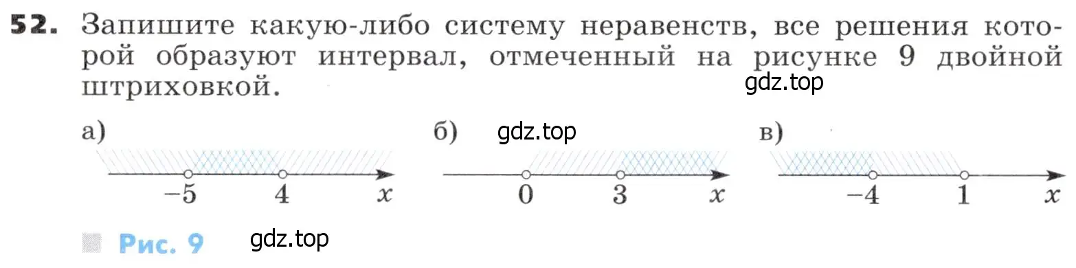 Условие номер 52 (страница 19) гдз по алгебре 9 класс Никольский, Потапов, учебник