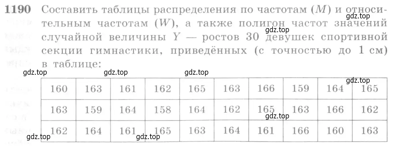 Условие номер 1190 (страница 369) гдз по алгебре 10-11 класс Алимов, Колягин, учебник