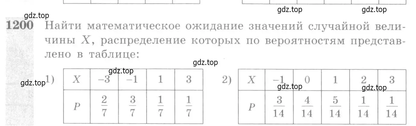 Условие номер 1200 (страница 374) гдз по алгебре 10-11 класс Алимов, Колягин, учебник
