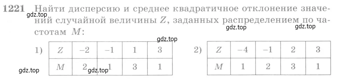 Условие номер 1221 (страница 385) гдз по алгебре 10-11 класс Алимов, Колягин, учебник