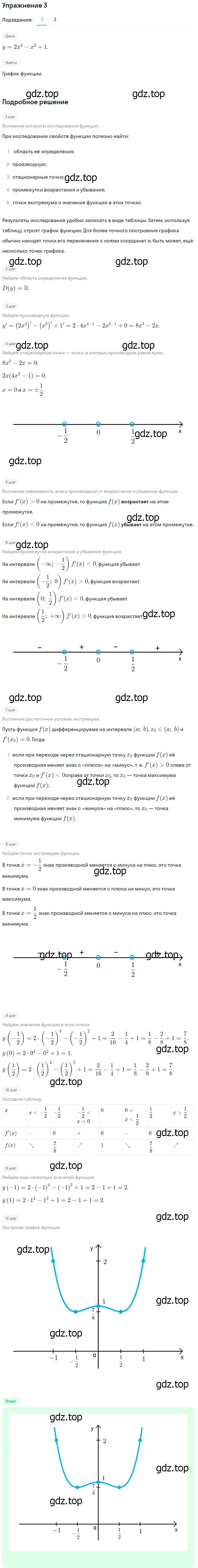 Решение номер 3 (страница 288) гдз по алгебре 10-11 класс Алимов, Колягин, учебник