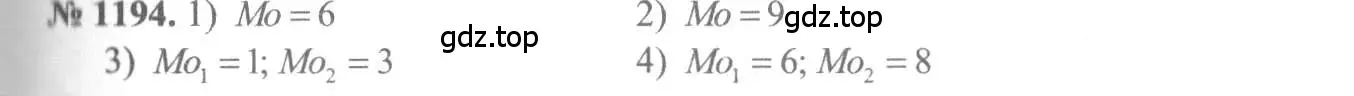 Решение 3. номер 1194 (страница 374) гдз по алгебре 10-11 класс Алимов, Колягин, учебник