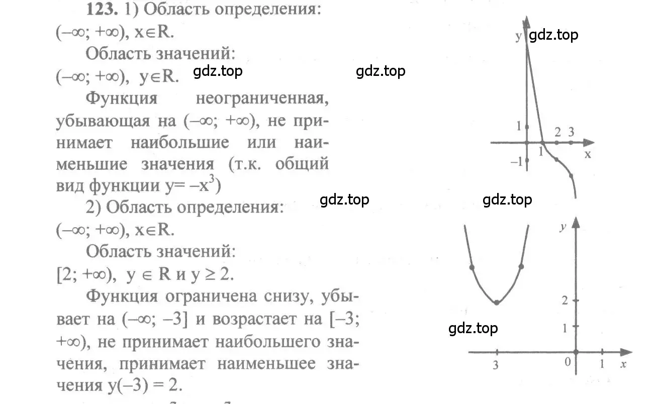 Решение 3. номер 123 (страница 46) гдз по алгебре 10-11 класс Алимов, Колягин, учебник