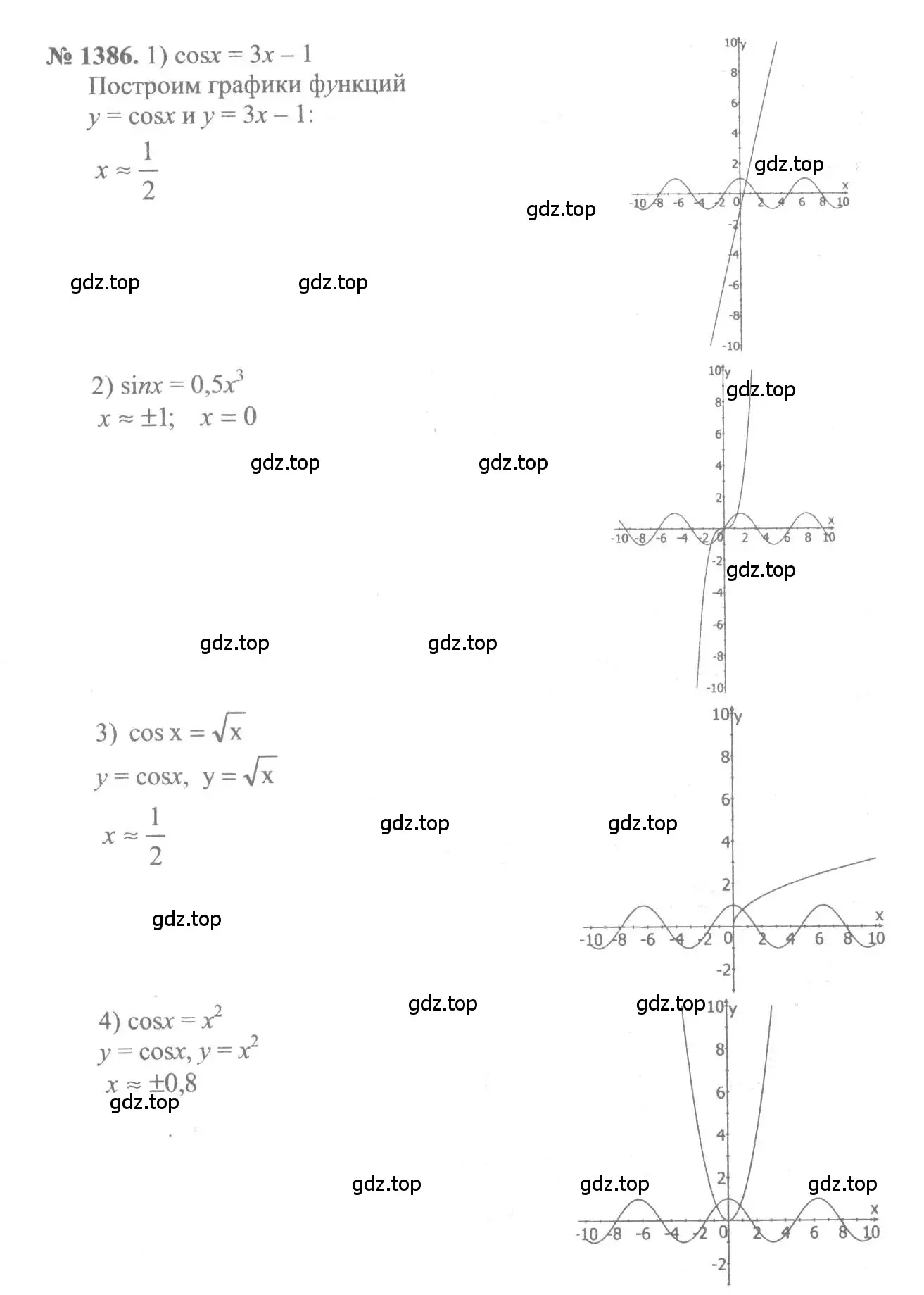 Решение 3. номер 1386 (страница 412) гдз по алгебре 10-11 класс Алимов, Колягин, учебник