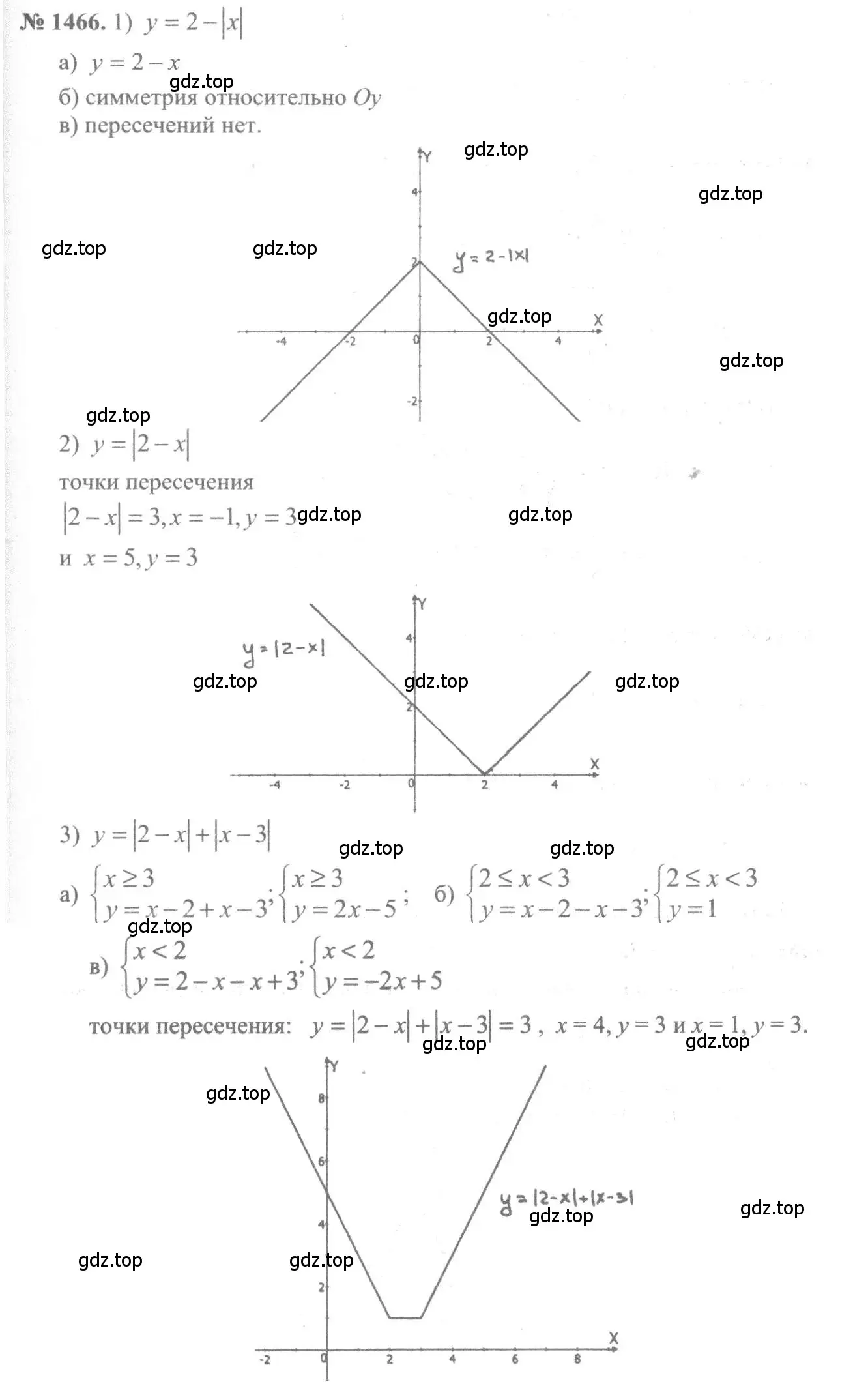 Решение 3. номер 1466 (страница 419) гдз по алгебре 10-11 класс Алимов, Колягин, учебник