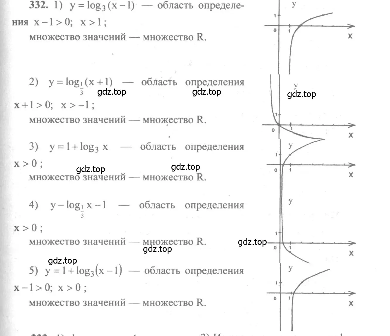 Решение 3. номер 332 (страница 104) гдз по алгебре 10-11 класс Алимов, Колягин, учебник