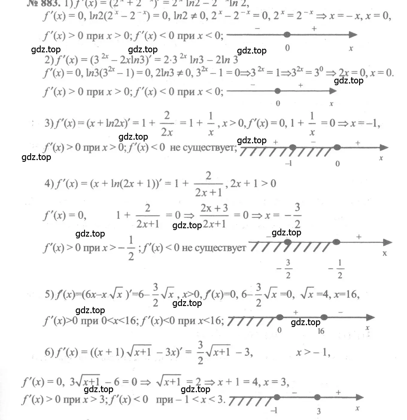 Решение 3. номер 883 (страница 258) гдз по алгебре 10-11 класс Алимов, Колягин, учебник