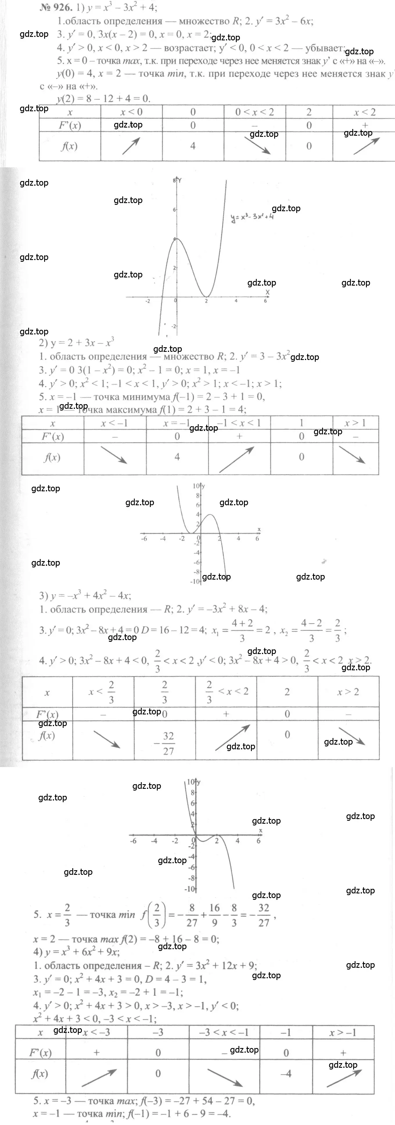 Решение 3. номер 926 (страница 276) гдз по алгебре 10-11 класс Алимов, Колягин, учебник