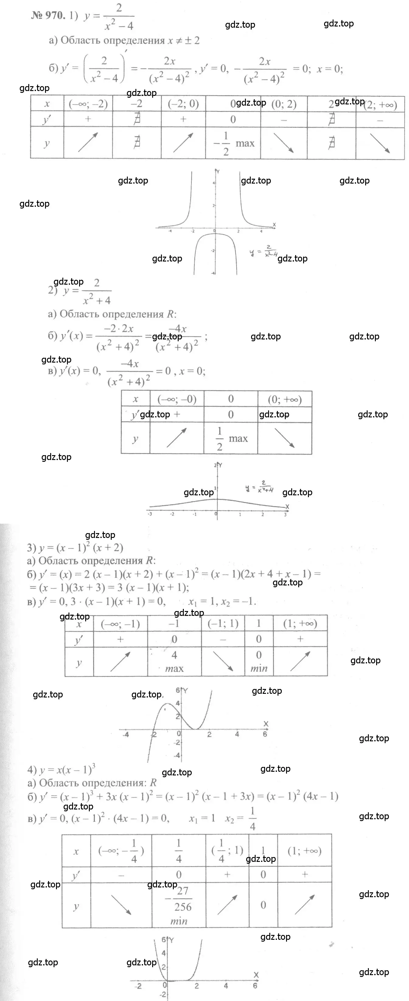 Решение 3. номер 970 (страница 289) гдз по алгебре 10-11 класс Алимов, Колягин, учебник