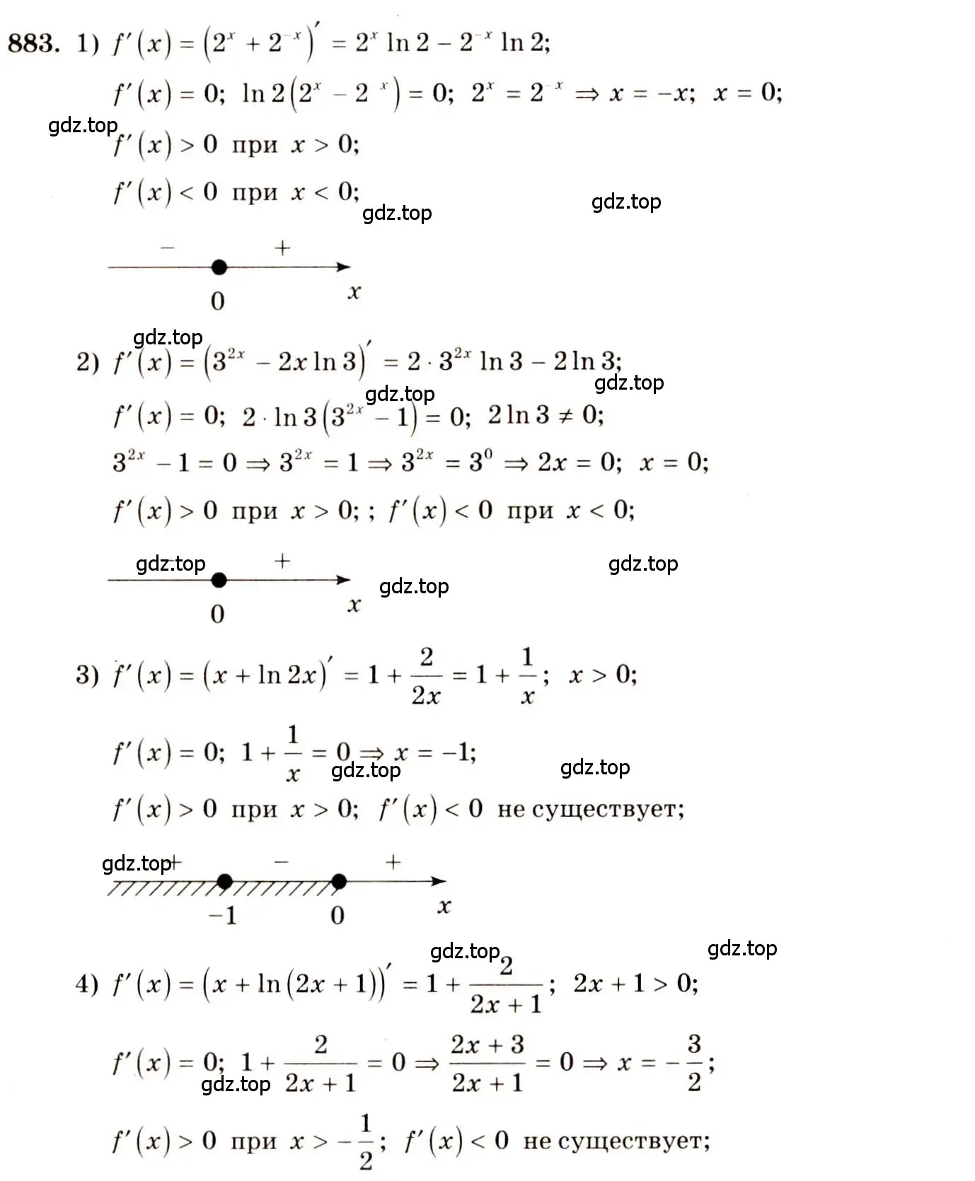 Решение 4. номер 883 (страница 258) гдз по алгебре 10-11 класс Алимов, Колягин, учебник
