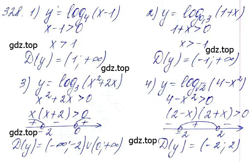 Решение 6. номер 328 (страница 104) гдз по алгебре 10-11 класс Алимов, Колягин, учебник
