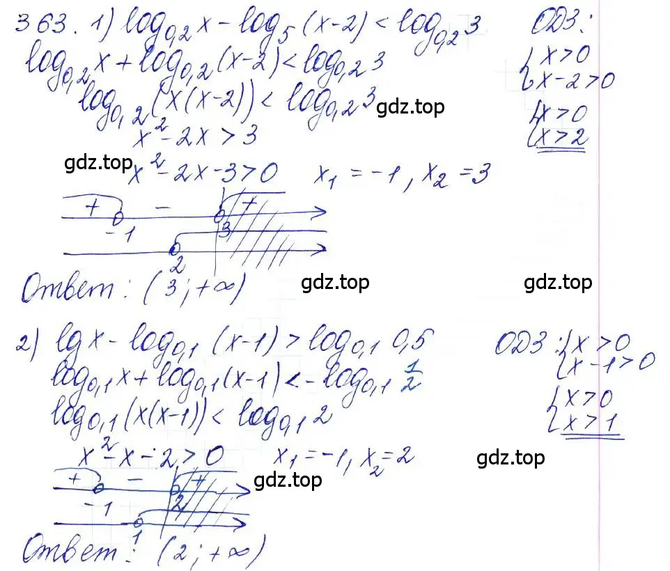 Решение 6. номер 363 (страница 112) гдз по алгебре 10-11 класс Алимов, Колягин, учебник